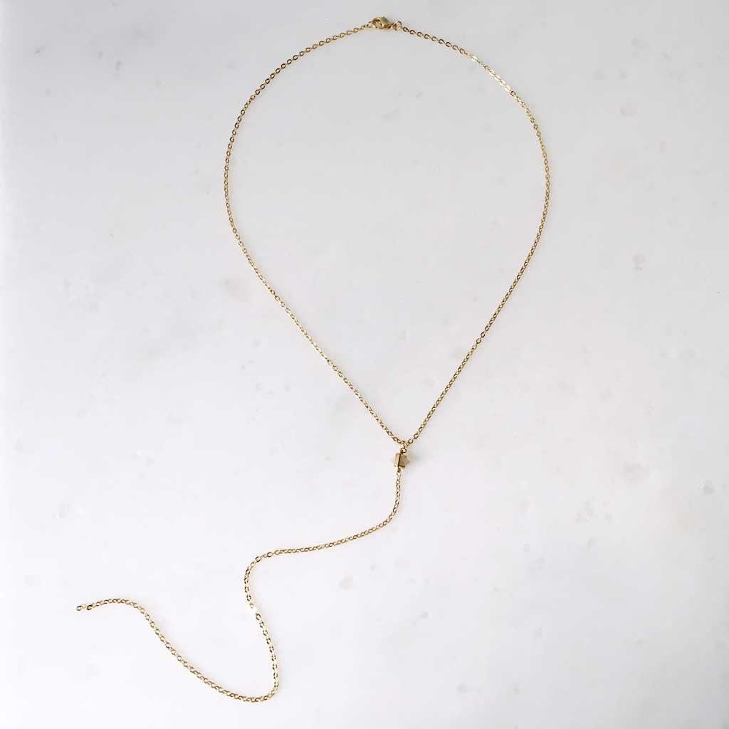 Isla necklace with quartz #FT16006 - LOVEinJEWEL