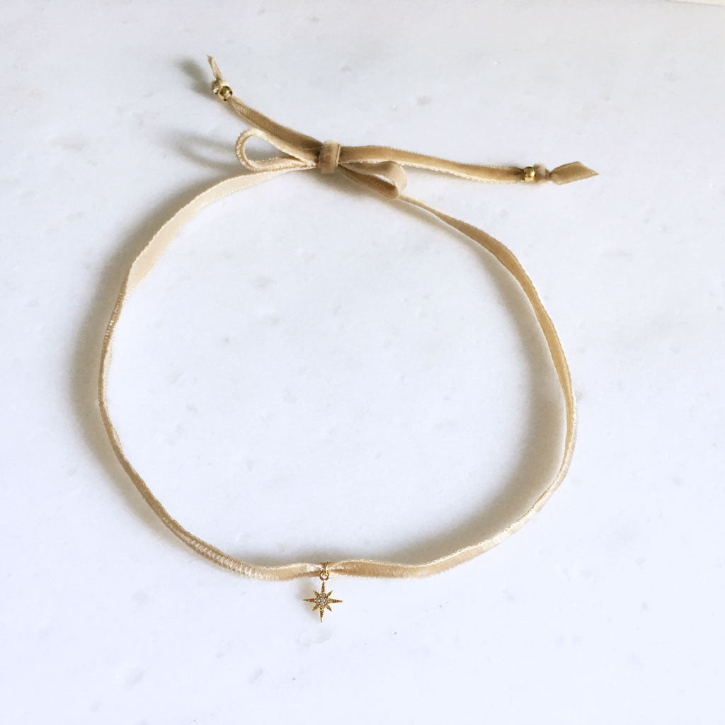 Hazel choker tan color #FT17004 "hip"