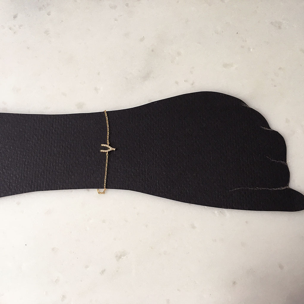 Wishbone bracelet #HC16006 - LOVEinJEWEL