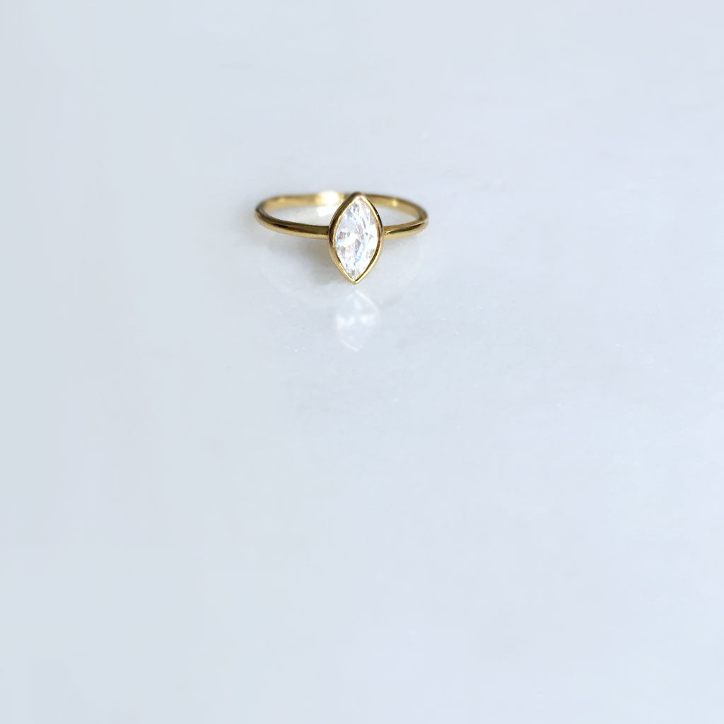 Marquise shape CZ ring #HC16010