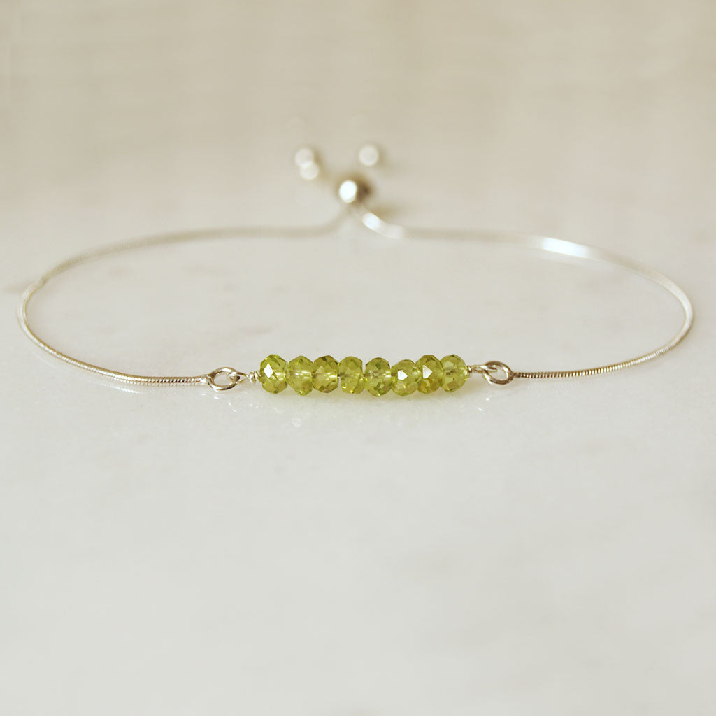 August Peridot bracelet #LJ18008