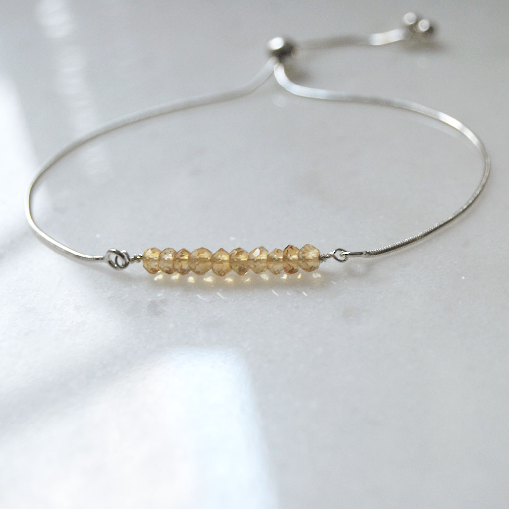 November Citrine bracelet #LJ18011