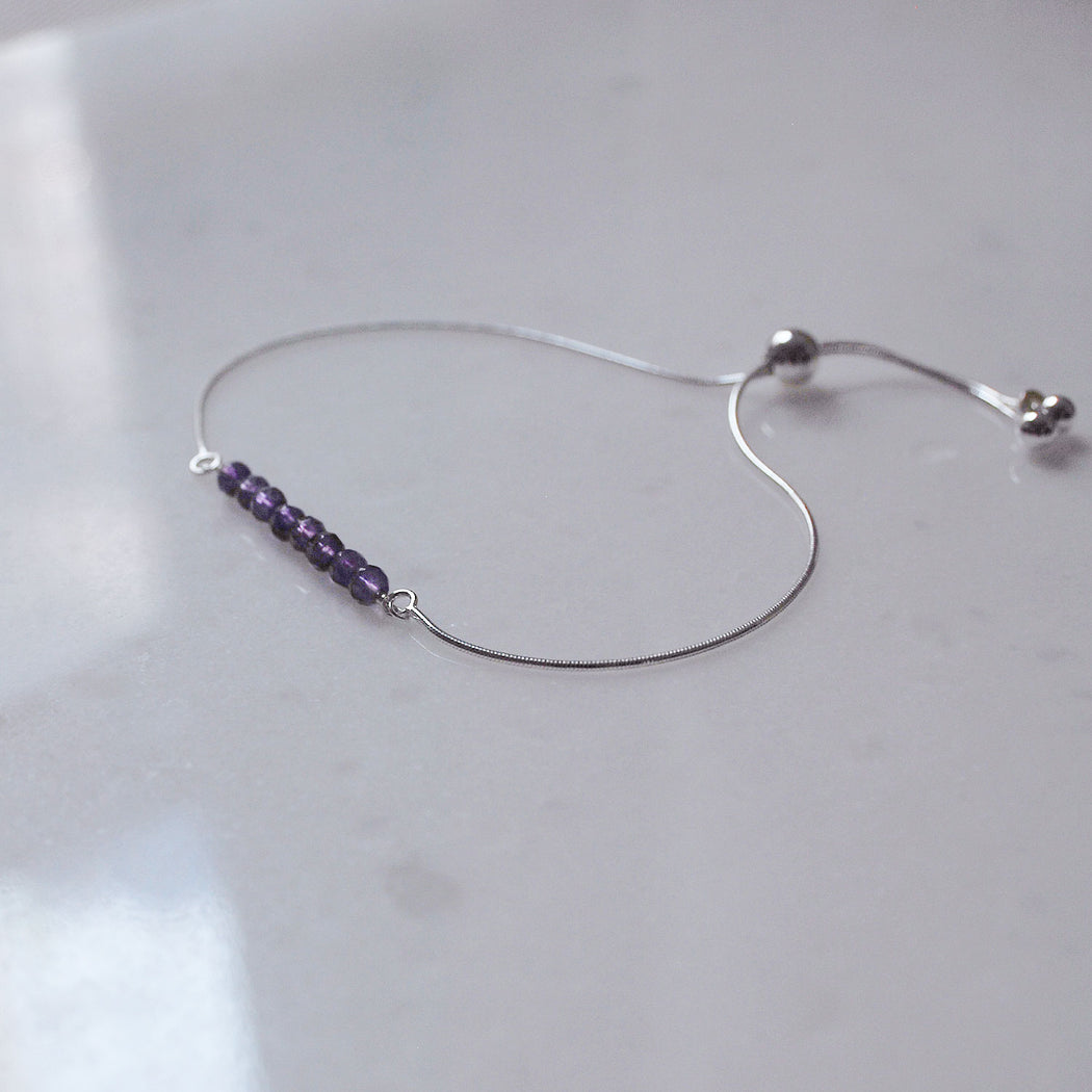 February Amethyst bracelet #LJ18002