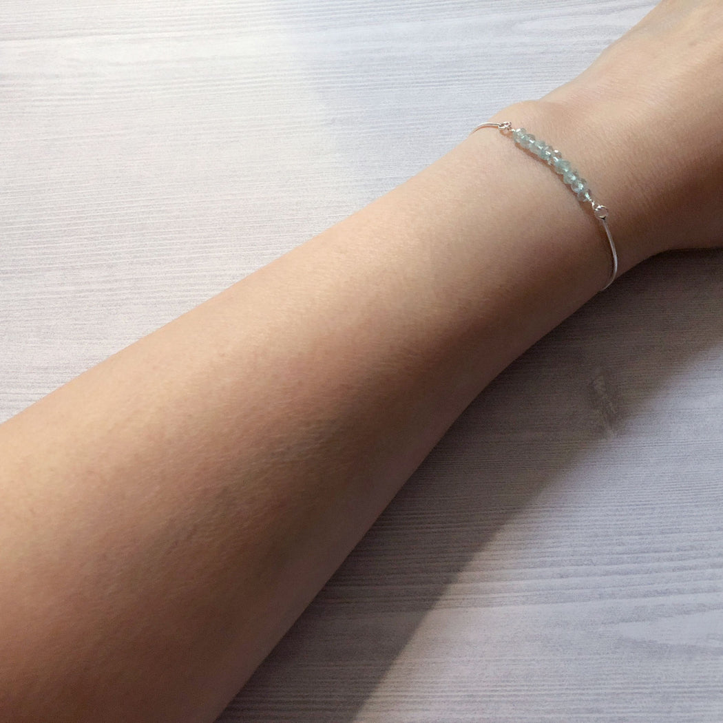 March Aquamarine bracelet #LJ18003