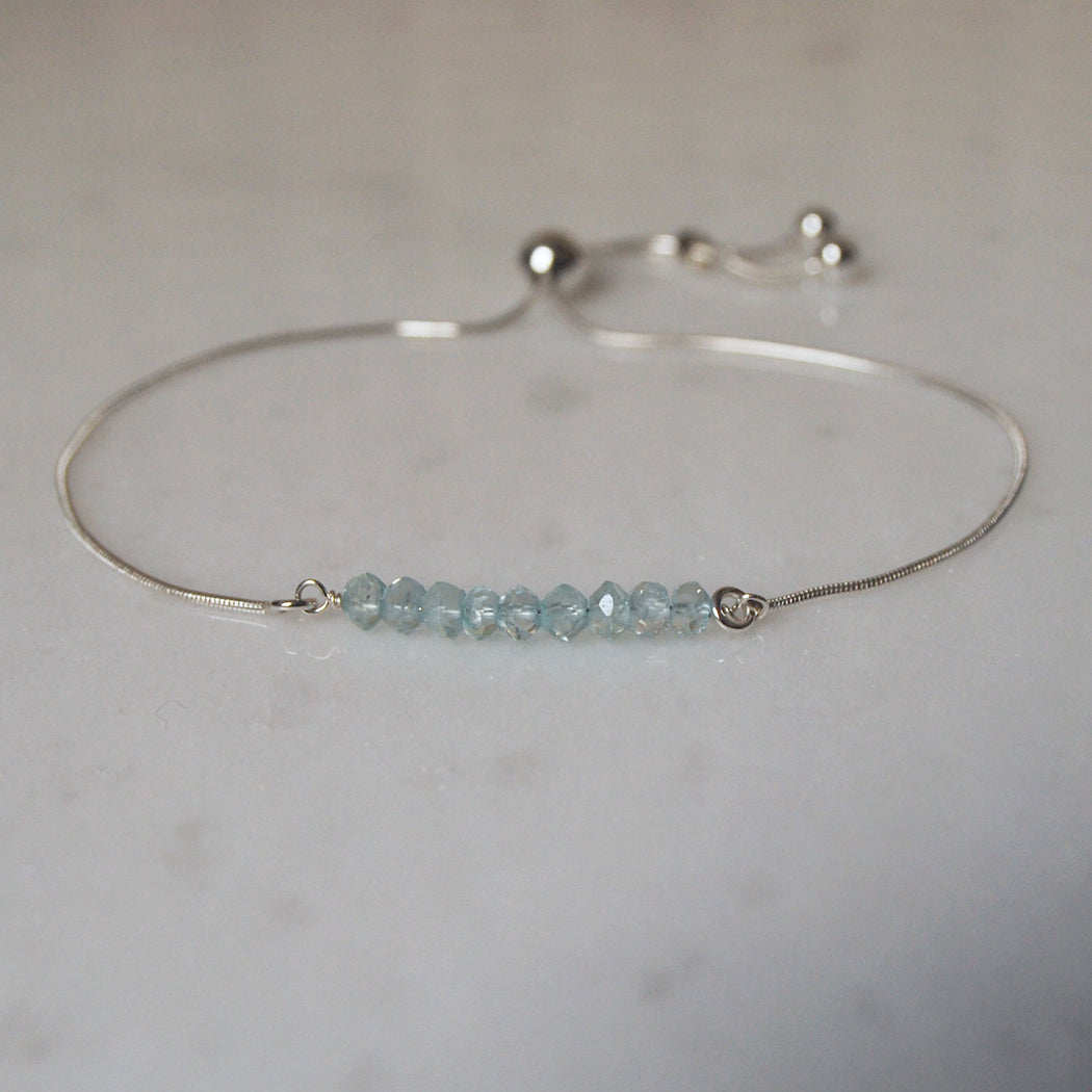 March Aquamarine bracelet #LJ18003