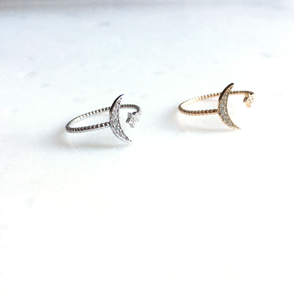 Moon & Star Ring SS #MG16004