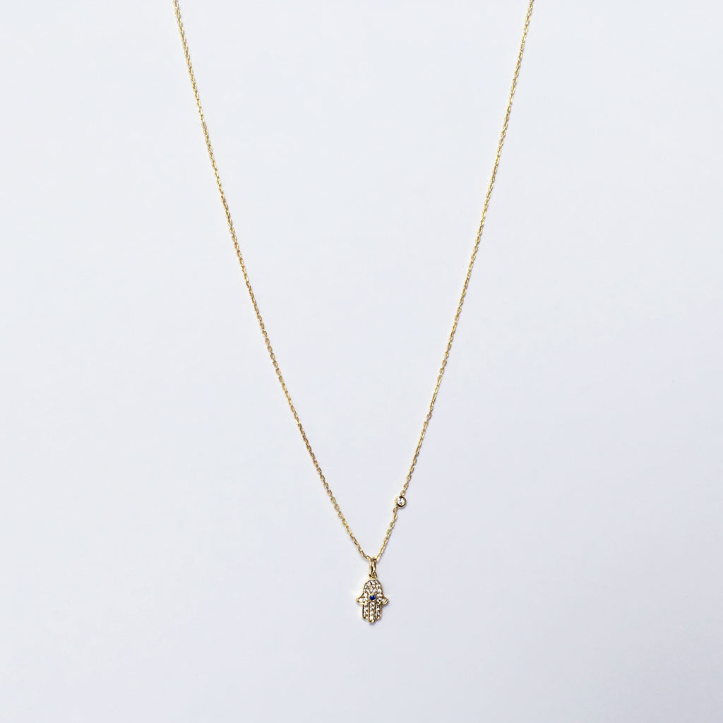 Hamsa necklace #TA16007 - LOVEinJEWEL