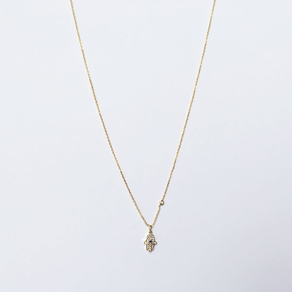 Hamsa necklace #TA16007 - LOVEinJEWEL