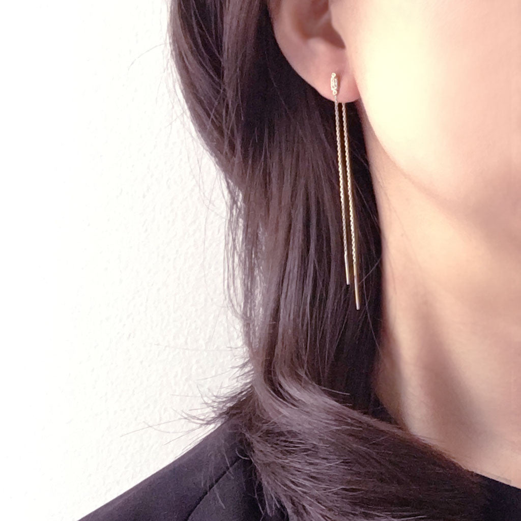 Threader earrings #TA16009 - LOVEinJEWEL