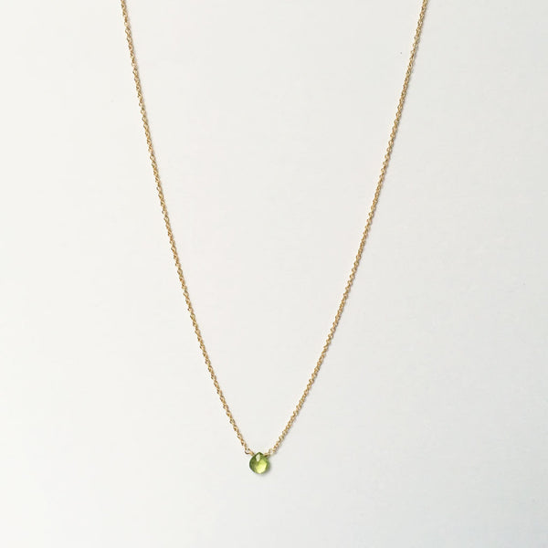Peridot necklace #BU16002 - LOVEinJEWEL