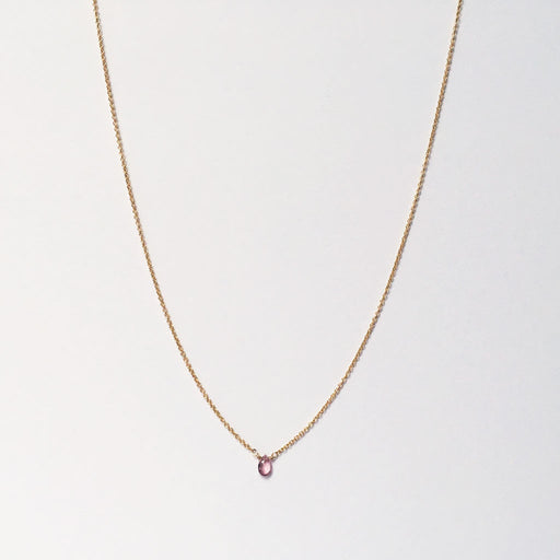 Pink tourmaline necklace #BU16003 - LOVEinJEWEL