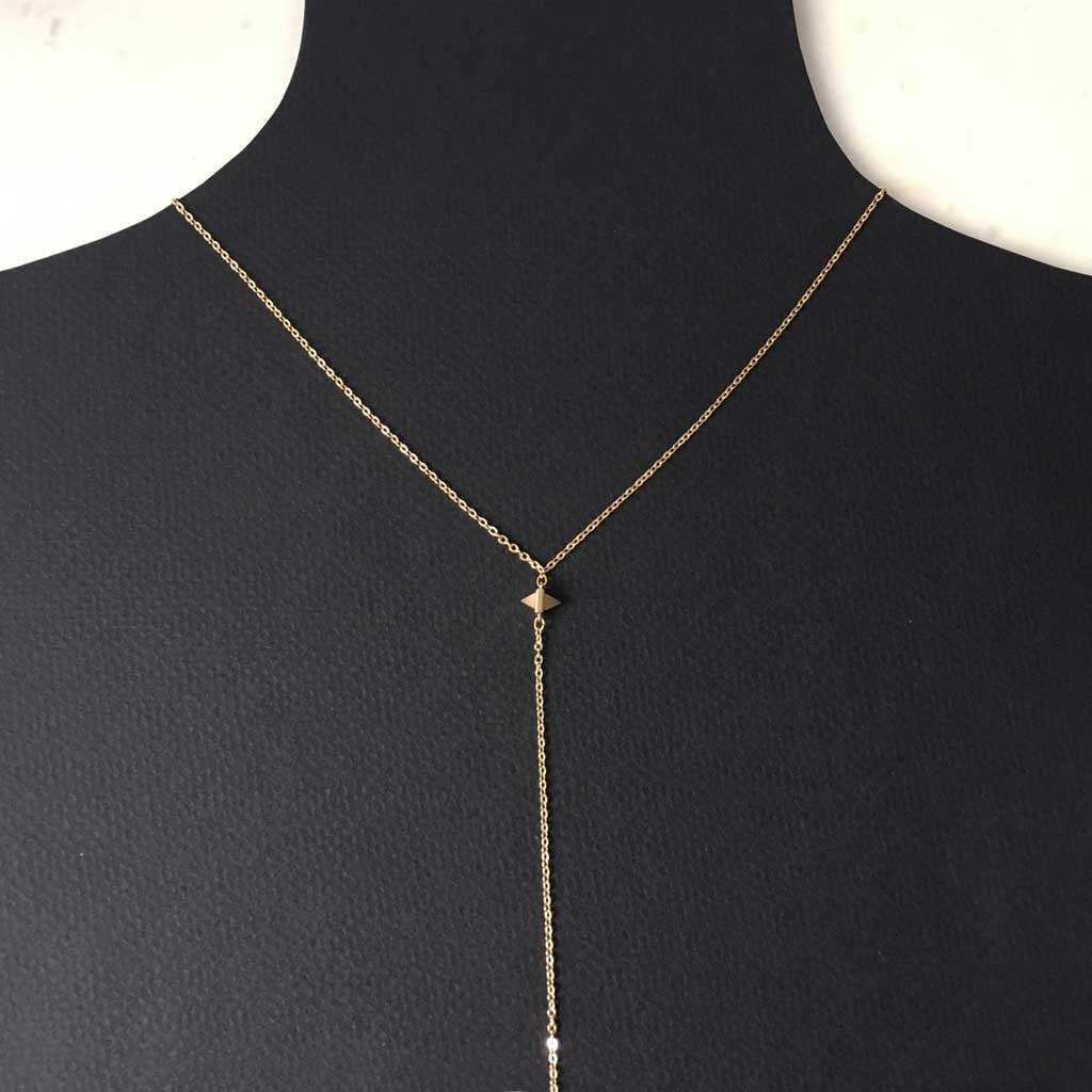Isla necklace with quartz #FT16006 - LOVEinJEWEL