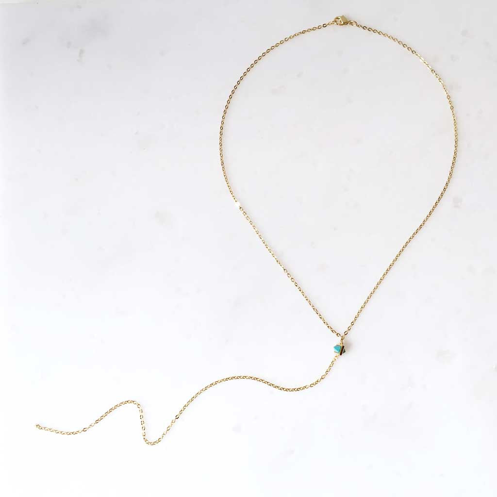 Isla necklace with turquoise #FT16007