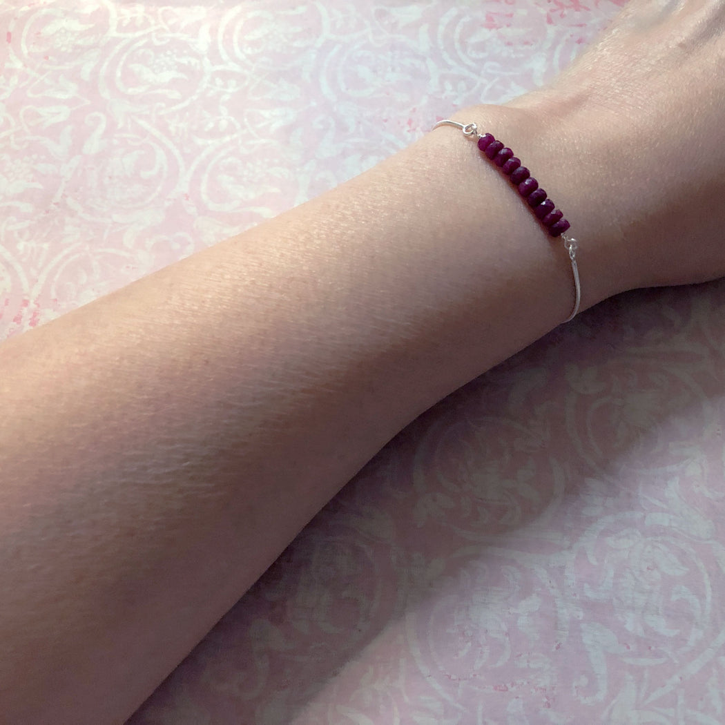 July Ruby bracelet #LJ18007