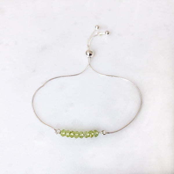 August Peridot bracelet #LJ18008