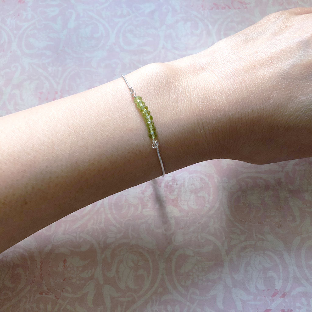 August Peridot bracelet #LJ18008
