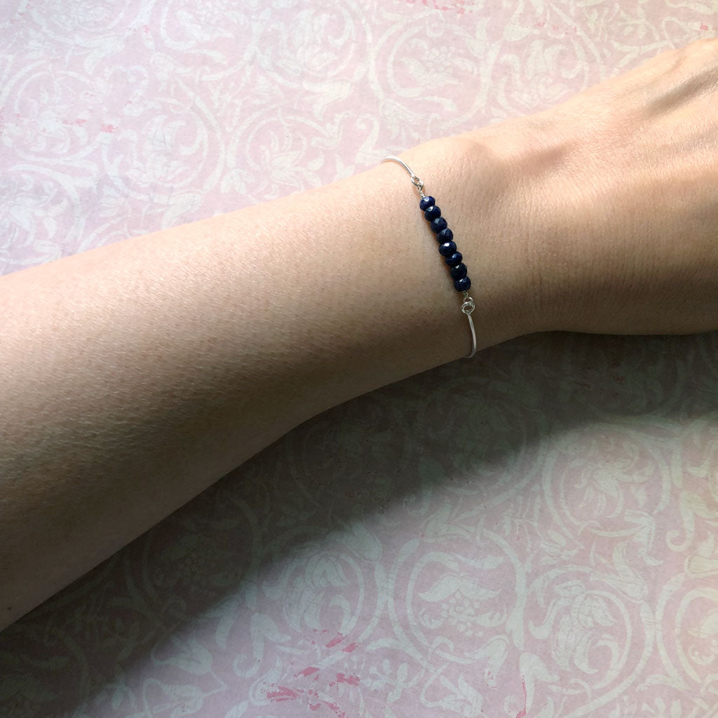 September Blue Sapphire bracelet #LJ18009