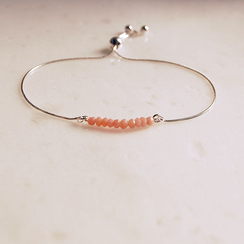 October Pink Opal bracelet #LJ18010