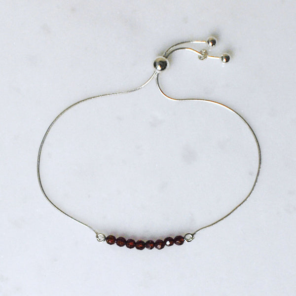 January Garnet bracelet #LJ18001