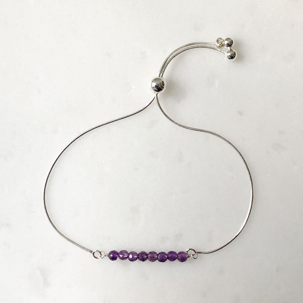 February Amethyst bracelet #LJ18002