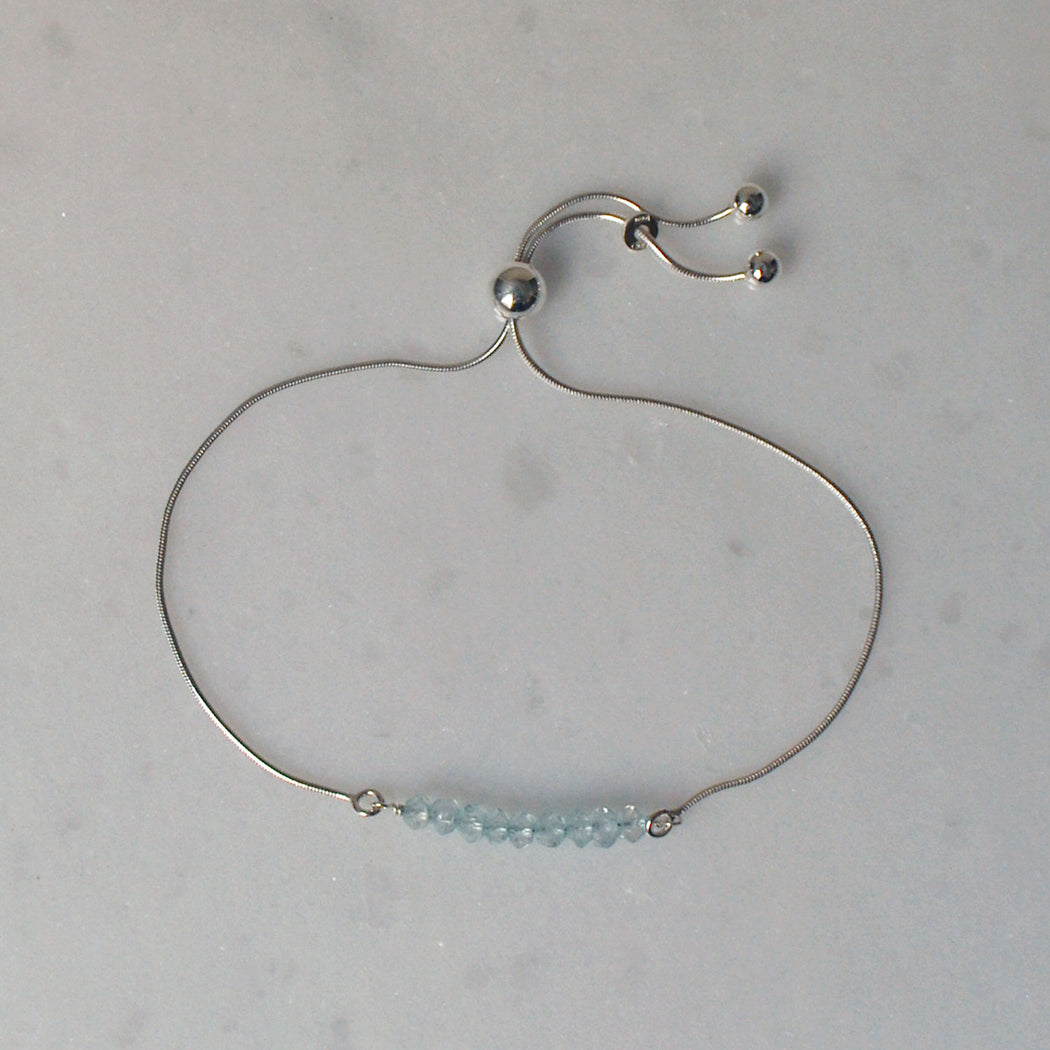 March Aquamarine bracelet #LJ18003